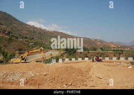 Along Highway, Sindhuli, Nepal Stock Photo