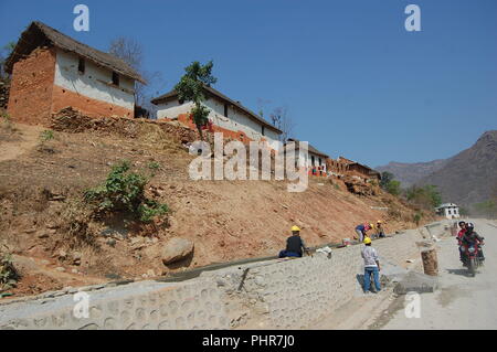 Along Highway, Sindhuli, Nepal Stock Photo