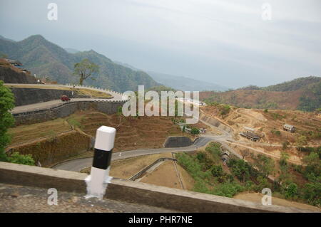 Along Highway, Sindhuli, Nepal Stock Photo