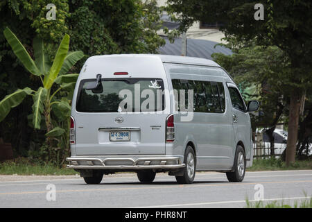 CHIANG MAI, THAILAND - JULY 16  2017: Private Toyota commuter van. Photo at road no.121 about 8 km from downtown Chiangmai thailand. Stock Photo
