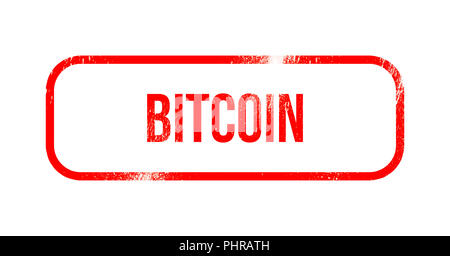 bitcoin red grunge vintage stamp isolated on white background Stock ...