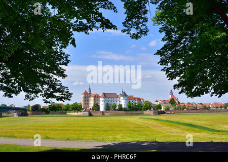 Castle Hartenfels in Torgau Stock Photo