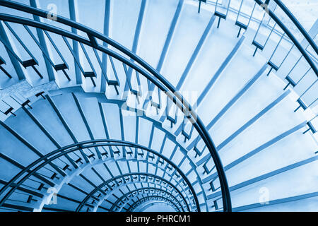 spiral staircase closeup Stock Photo