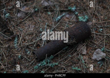 RGD-33 Soviet rusty grenade Stock Photo