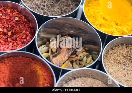 Food preparation in kitchen Stock Photo