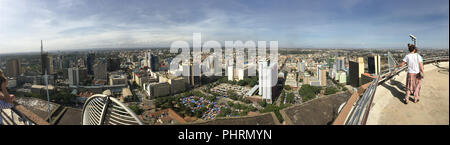 View from Kenyatta International Convention Centre Nairobi Stock Photo