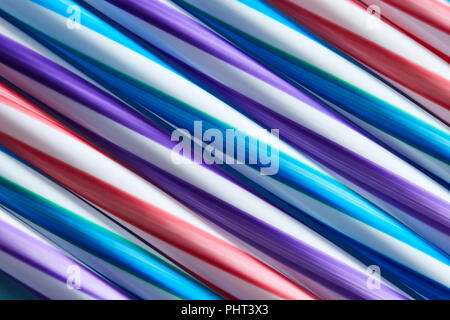 Colorful drinking straws for the color background. Stock Photo