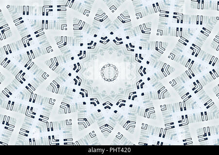Psychedelic kaleidoscopic illusive symmetrical pattern as background Stock Photo