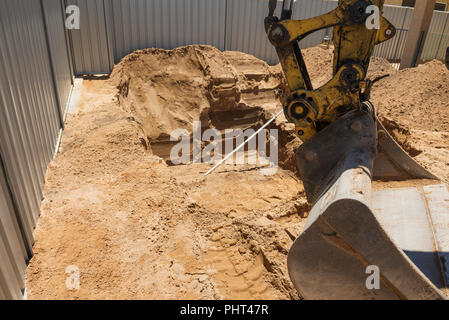 Swimming Pool Excavation Stock Photo