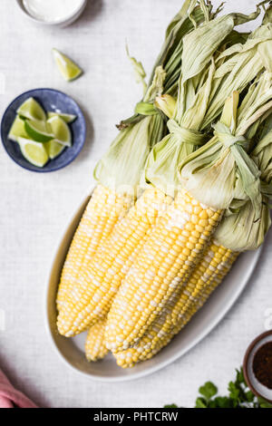 Corn on the cob Stock Photo