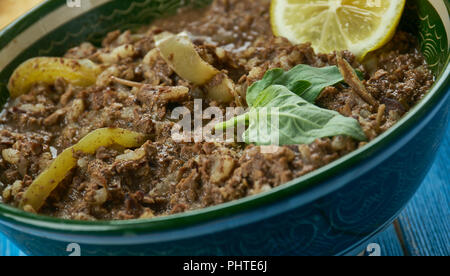 Pakistani Mutton Taka Tak Stock Photo