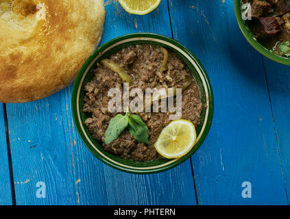 Pakistani Mutton Taka Tak Stock Photo