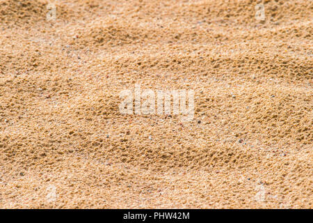 The texture of the sand after the rain Stock Photo