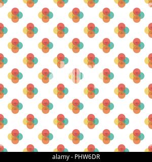 Seamless background of vector and colorful of abstract background texture, pattern background that create by circle, oval, square, jagged edge, star. Stock Vector