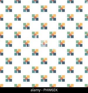 Seamless background of vector and colorful of abstract background texture, pattern background that create by circle, oval, square, jagged edge, star. Stock Vector