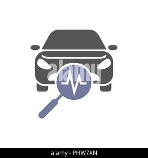 Car diagnostics, icon auto service, vector illustration eps 10 Stock Vector