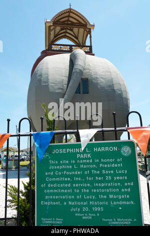 Lucy the Elephant animal like house in Atlantic city Stock Photo