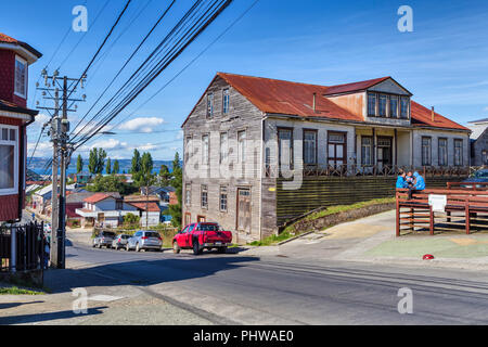 Chonchi, Chiloe island, Los Lagos region, Chile Stock Photo