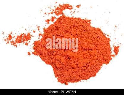 Red paprika on white Stock Photo