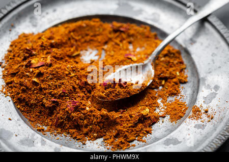 Ras el hanout, a spice mix from North Africa Stock Photo