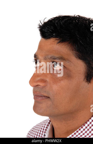Close up image of the face of an Asien man Stock Photo