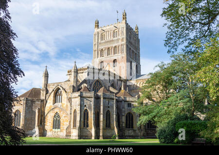 Tewkesbury Abbey, Church Street, Tewkesbury, Gloucestershire, England, United Kingdom Stock Photo