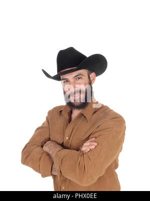 Relaxed looking man with his arms crossed Stock Photo