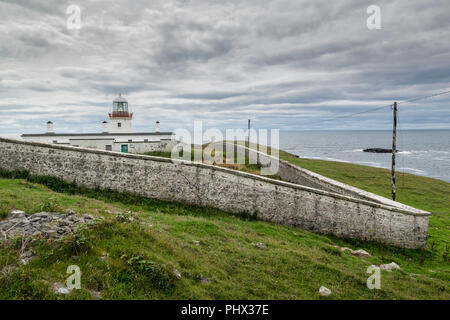 This is a picture of Tullymore lighthouse in Donegal, Ireland Stock Photo