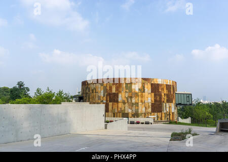 Oil tank culture park Stock Photo