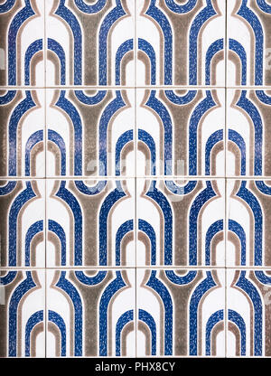 Vintage azulejos, traditional Portuguese tiles Stock Photo