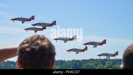 Kunstflugstaffel Patrulla Aguila, ILA 2018, Schoenefeld, Brandenburg, Deutschland Stock Photo