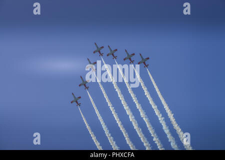 Kunstflugstaffel Patrulla Aguila, ILA 2018, Schoenefeld, Brandenburg, Deutschland Stock Photo