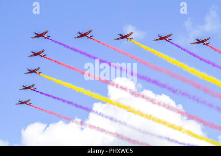 Changchun, China. 3rd Sep, 2018. The air show can be seen on China's PLA Air Force Aviation Open Day in Changchun, northeast China's Jilin Province. Credit: SIPA Asia/ZUMA Wire/Alamy Live News Stock Photo