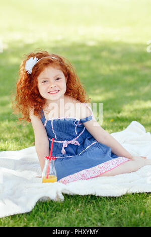 Little girl red on sale white and blue dresses