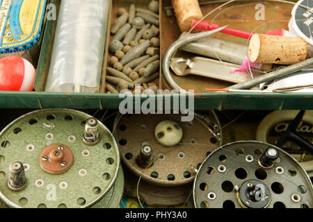 Collection of fishing reels hi-res stock photography and images