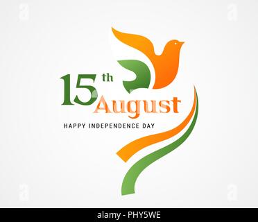 Indian holiday, Happy Independence Day celebration, poster and banner design Stock Vector