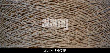 Detail of a old used jute rope Stock Photo - Alamy