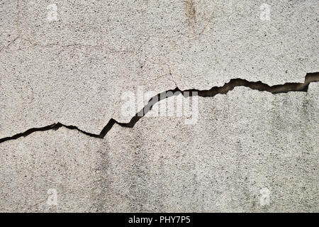 crack in a concrete wall Stock Photo