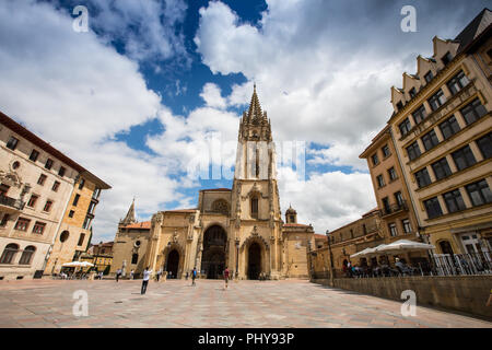 The city of Oviedo in Asturias, North West Spain Stock Photo