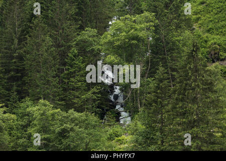 Big Waterfall, Obertal, Schladming, Styria, Austria Stock Photo