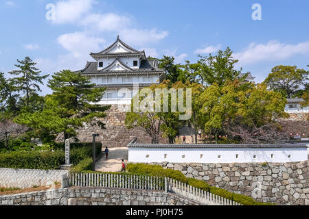 Fukuyama Castle,  sometimes called Hisamatsu Castle, in Fukuyama, Hiroshima. Stock Photo