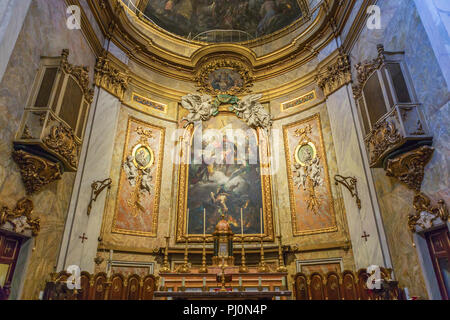 Basilica de San Miguel interior, Madrid, Spain Stock Photo