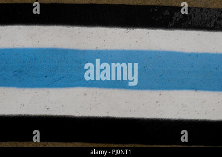 markings on tarmac seen on a flight field of Toulouse airport, France Stock Photo