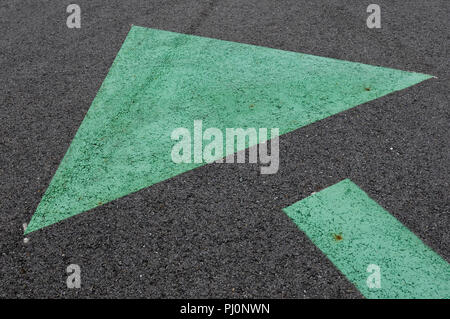 markings on tarmac seen on a flight field of Toulouse airport, France Stock Photo