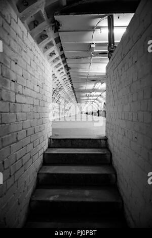 Clapham Tunnels, Hidden London Tour Stock Photo