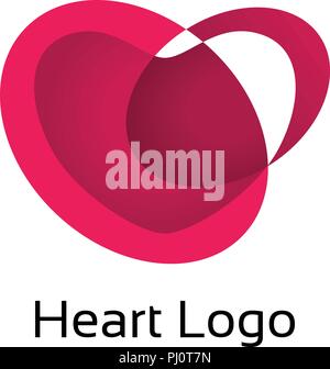 Vector heart logo Stock Vector