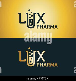 Vector logo for a pharmaceutical company Stock Vector