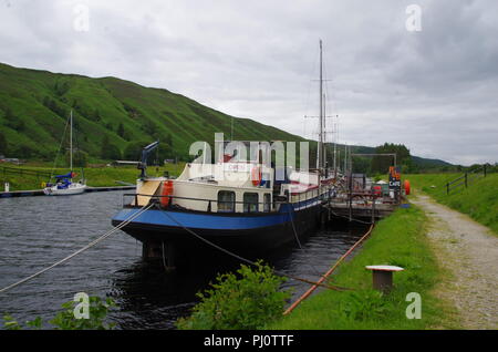 The Eagle Barge. John o' groats (Duncansby head) to lands end. End to end trail. Great glen way. Highlands. Scotland. UK Stock Photo