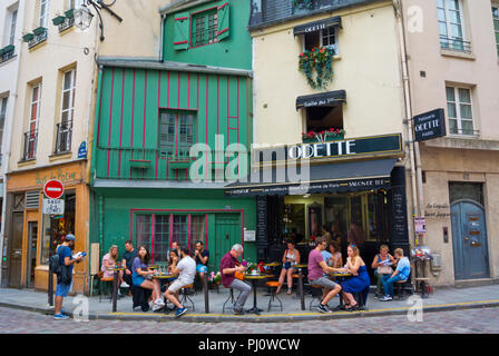 Odette, cafe bakery, Rue Galande, Latin Quarter, Paris, France Stock Photo