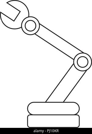 Abstract robot hand Stock Vector